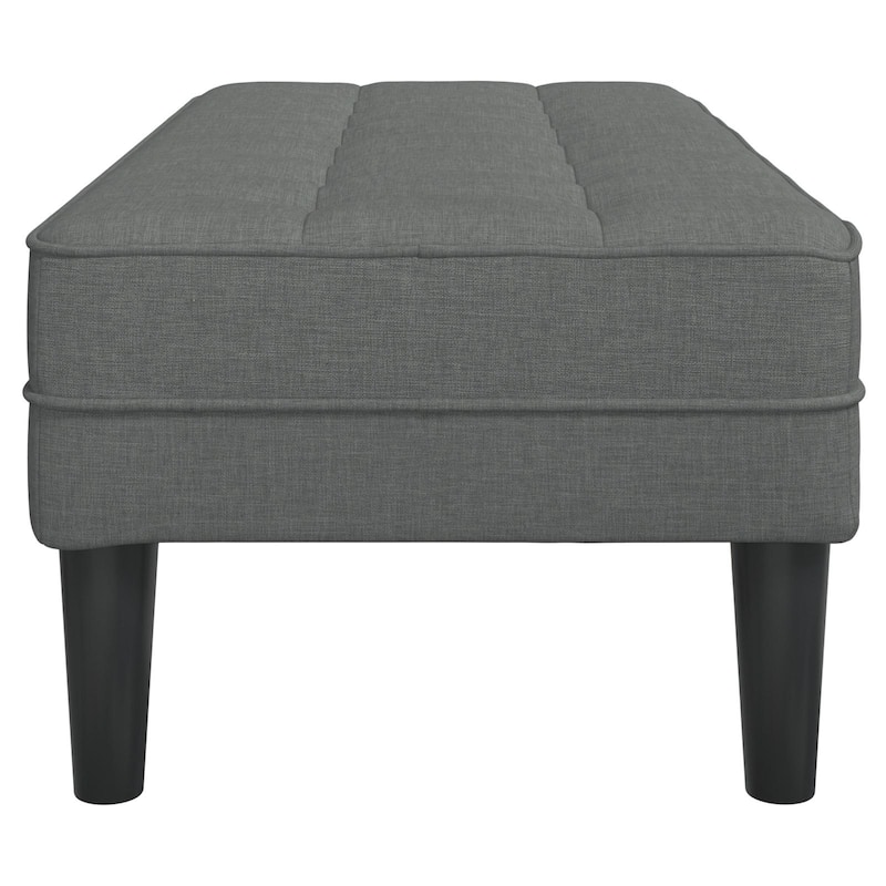 Elegant Fabric Storage Ottoman in Multiple Colors - 44.5 x 22.4 x 15.4 in