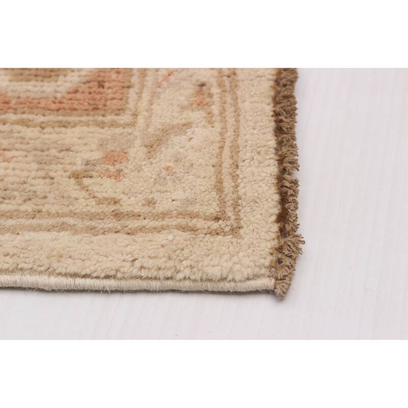 ECARPETGALLERY Hand-knotted Chobi Finest Ivory Wool Rug - 5'10 x 8'7