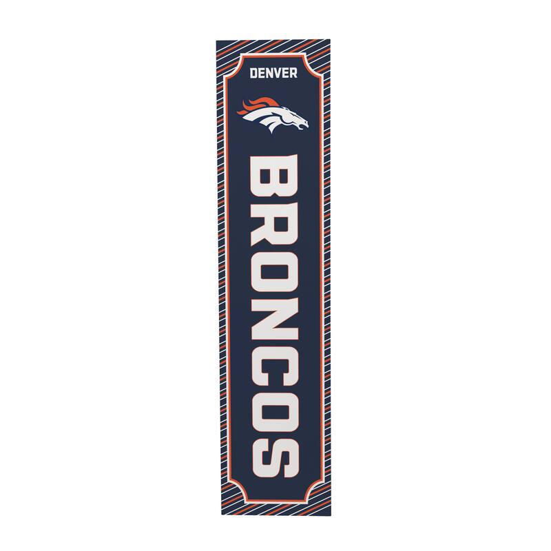 47" Double Sided Seasonal Porch Leaner, Denver Broncos - 47" x 11.25"