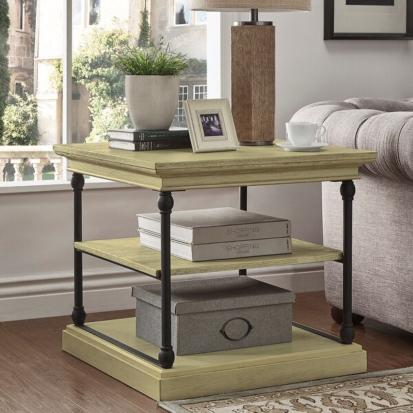 Barnstone Cornice Accent Storage Side Table by iNSPIRE Q