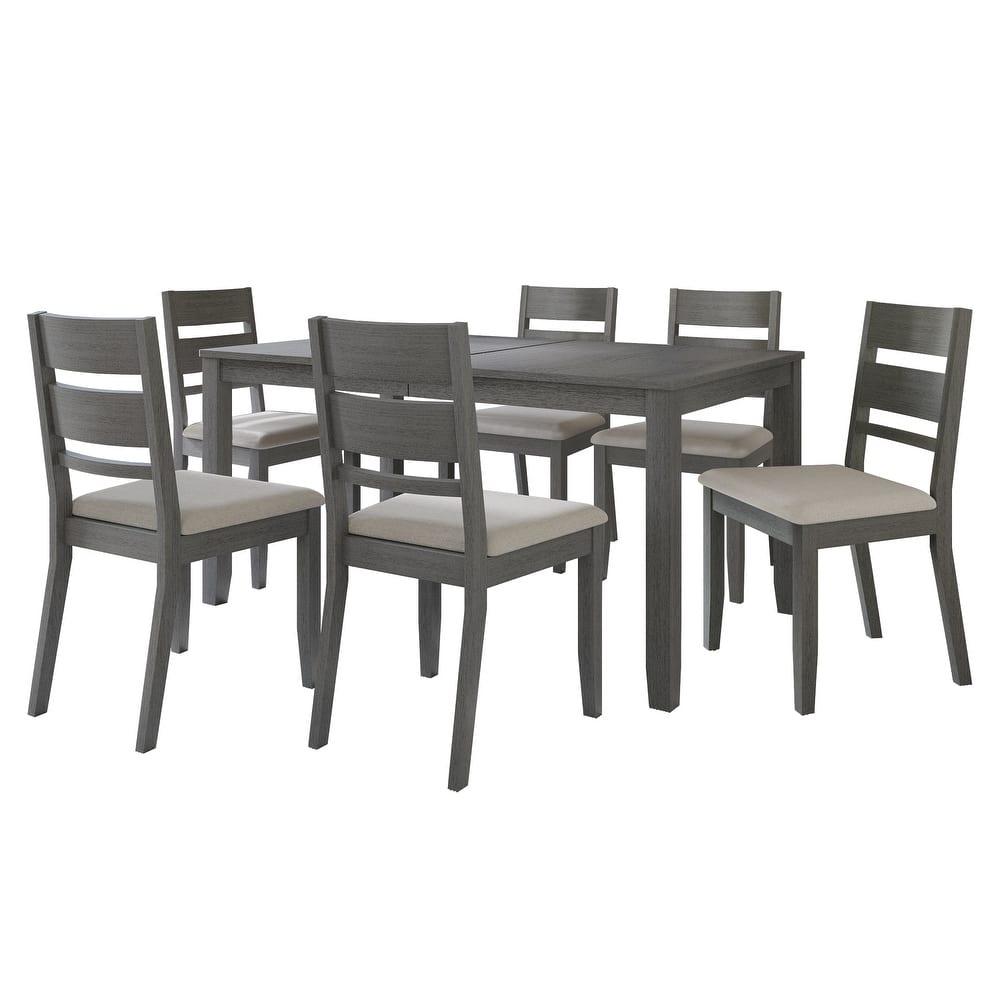 CraftPorch Elegant 7-piece Wooden Dining Set