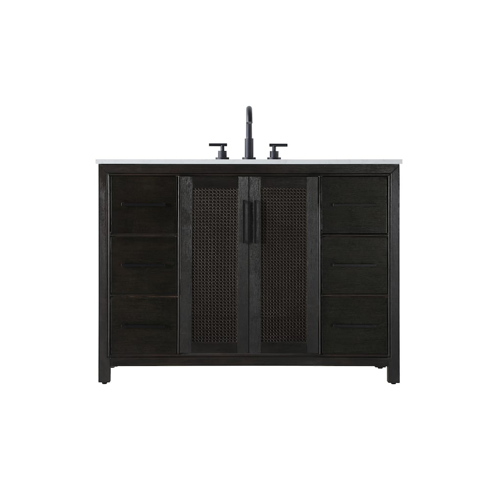 Elegant Lighting VF29548 Alina 48" Free Standing Single Basin Vanity