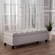preview thumbnail 33 of 51, Ottilie Contemporary Button-Tufted Fabric Storage Ottoman Bench by Christopher Knight Home