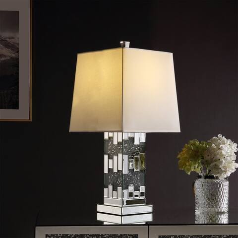 Table Lamp, Mirrored & Faux Diamonds