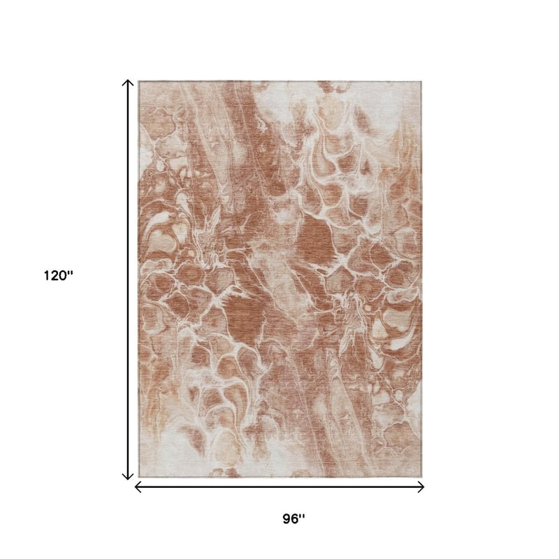 HomeRoots Abstract Transitional Rectangle Outdoor Rug