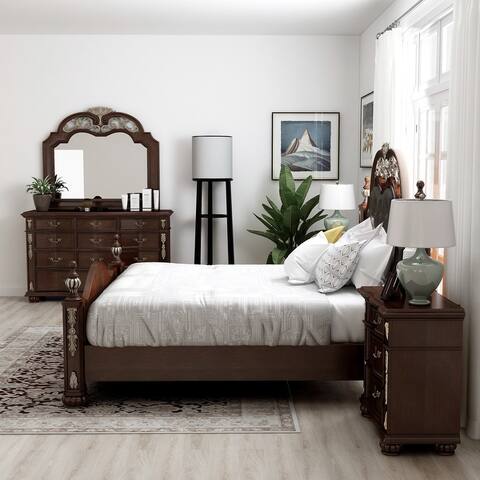 Furniture of America Urex Traditional Cherry 5-piece Bedroom Set