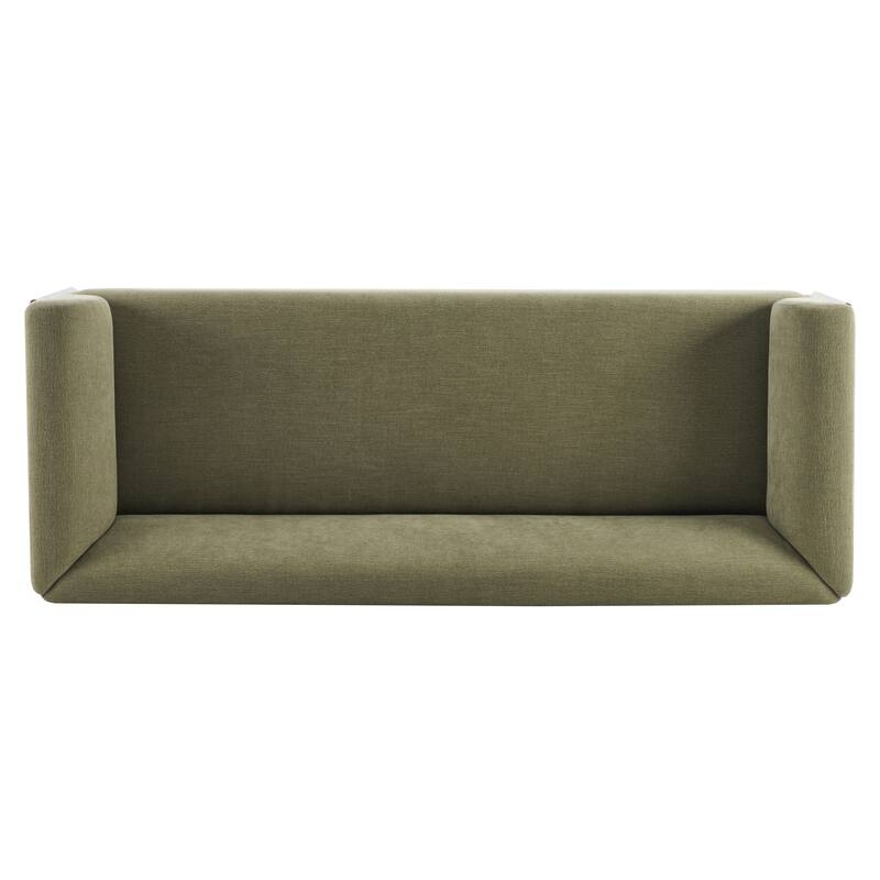 Christopher Knight Home Aurelian Birch Upholstered Tuxedo Sofa with Solid Wood Legs