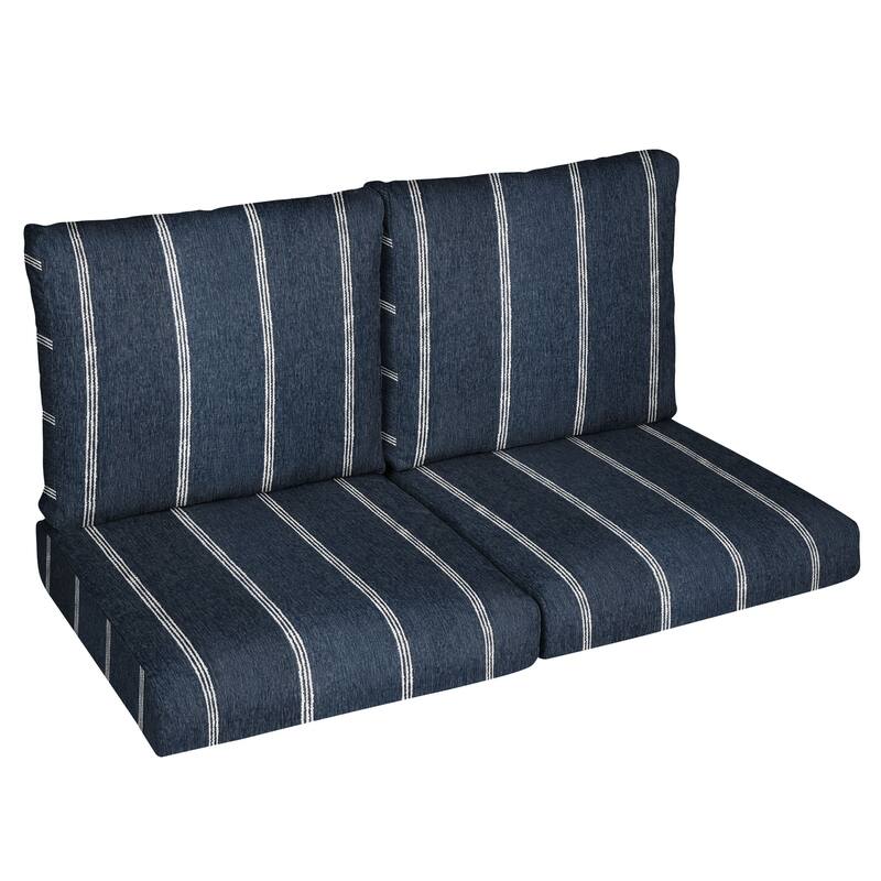 Sorra Home Sunbrella Outdoor Loveseat Cushion Set