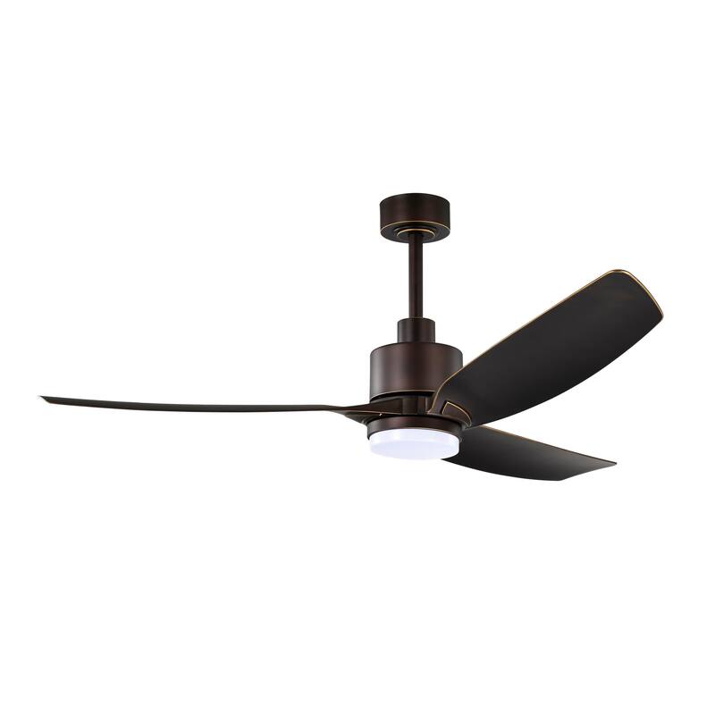 Heshor 3-Blade LED Lighted Ceiling Fan with Remote
