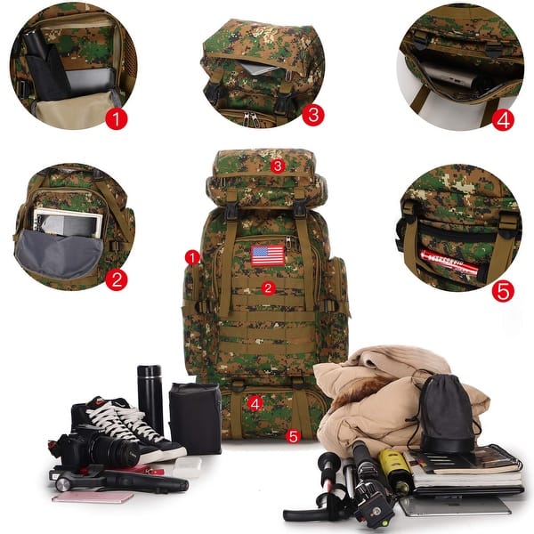 army hiking backpack German Flecktarn Rucksack resistance backpack US Army Heavy Duty Sling