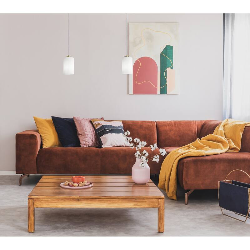 AFX LEOP04MB Leo 4" Wide Mini Pendant with Frosted Glass Shade