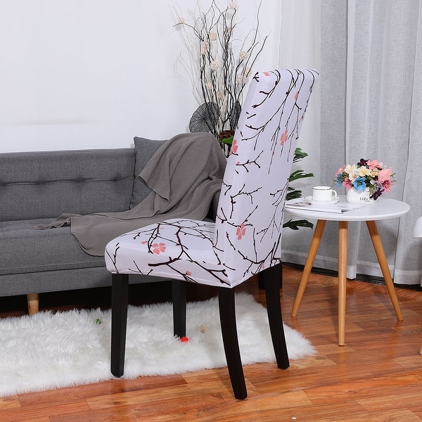 Shop Floral Print Spandex Chair Covers Fit Home Dining Room Seat