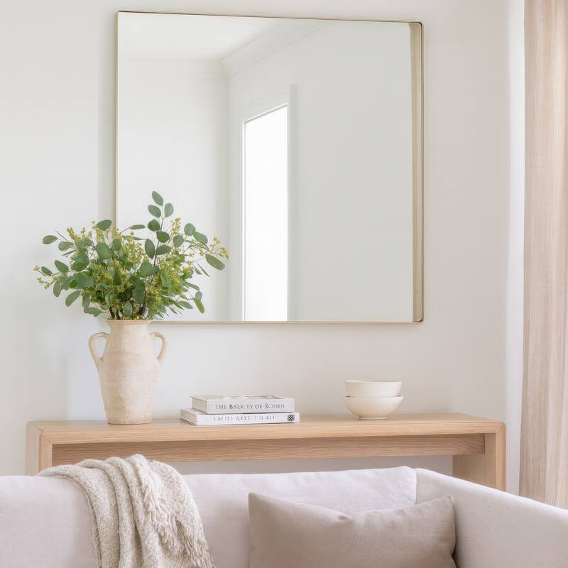 Varaluz Kye Rounded Square Wall Mirror - 40"W x 40"H