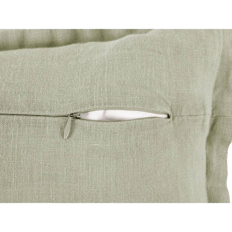 KAF Home Washed Linen with Flange Decorative Pillow 20" x 20"