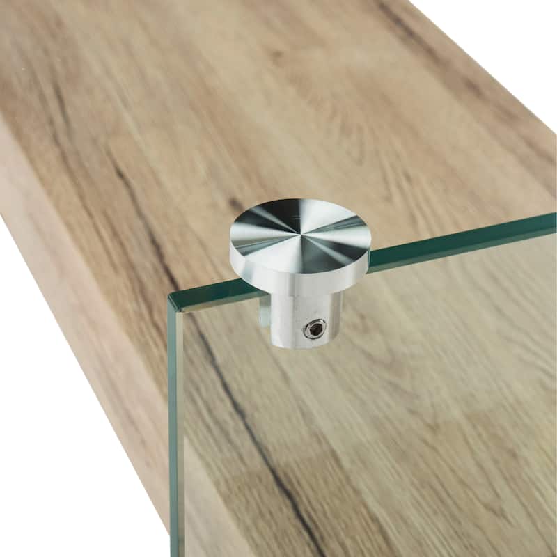 SAFAVIEH Kayley Modern Glass Coffee Table - 43.3" x 23.6" x 16.5"