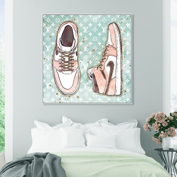 Oliver Gal Blush Fashion Sneakers Fashion and Glam Wall Art
