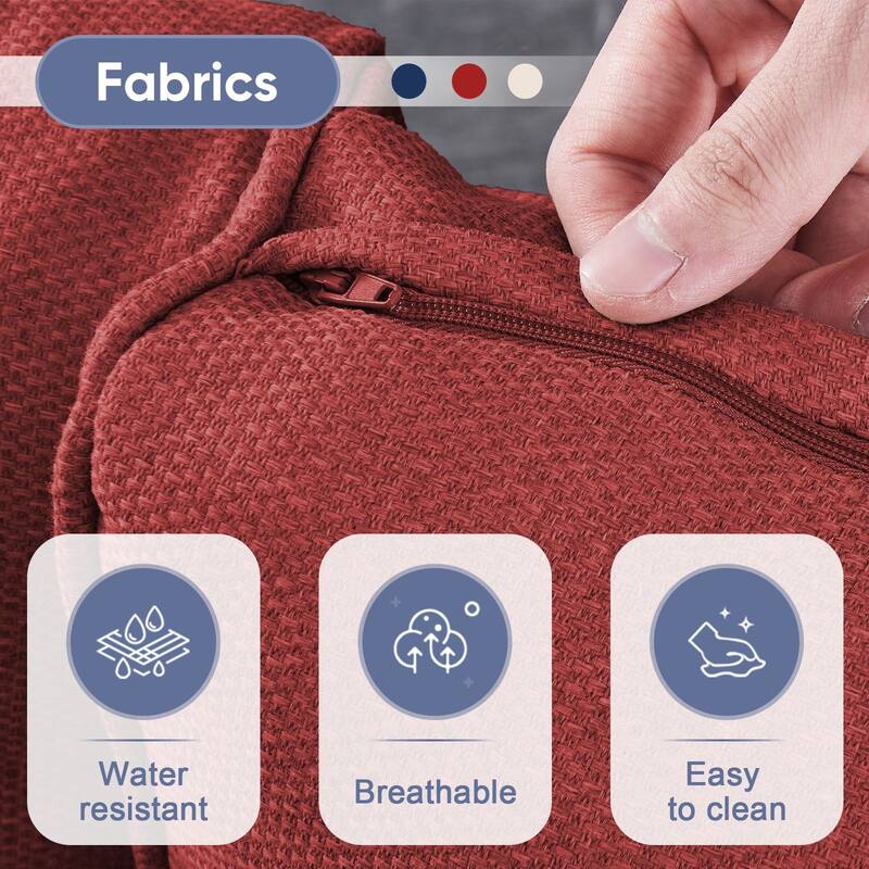 Gymojoy Outdoor Wicker Patio Furniture Loveseat Glider & Chair Set Weather-Resistant