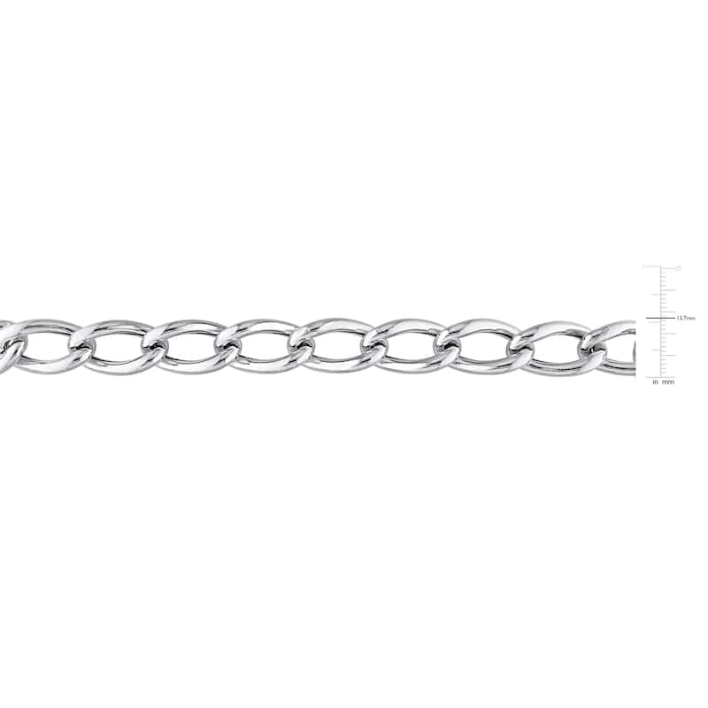 Miadora Sterling Silver Link Necklace