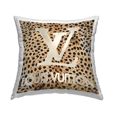 Stupell Glam Cheetah Pattern Printed Outdoor Throw Pillow Design by Madeline Blake
