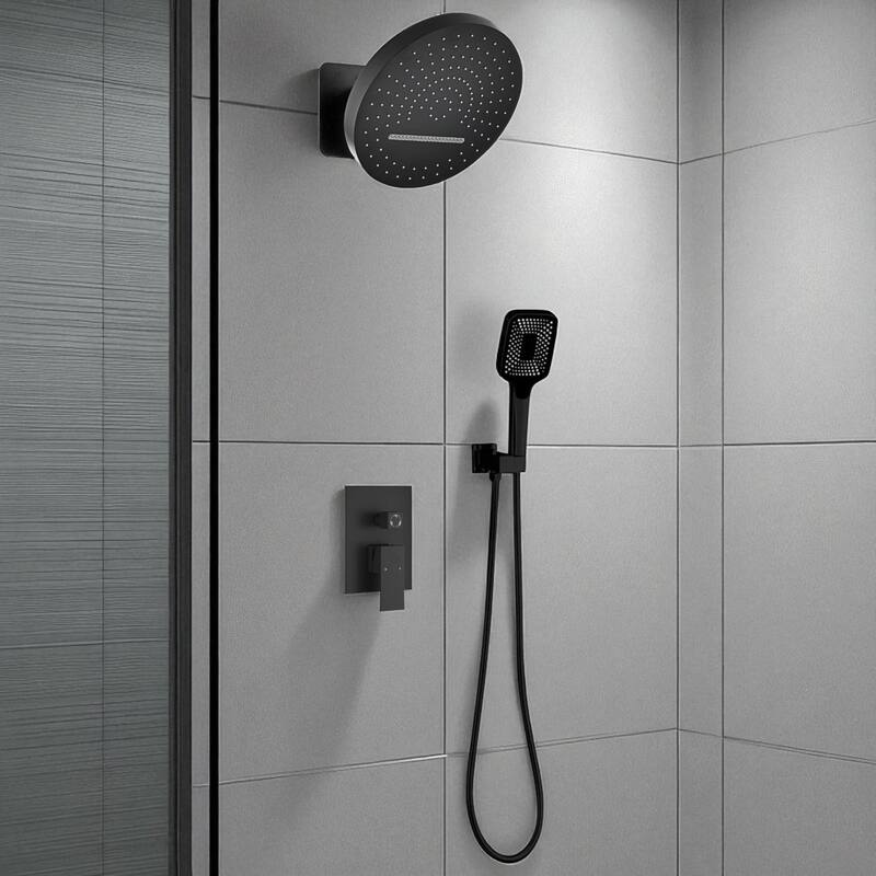 KISRAIS 3 Way Waterfall & Rainfall Faucet Shower System