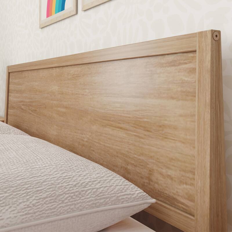Max and Lily Queen-Size Bed with Panel Headboard