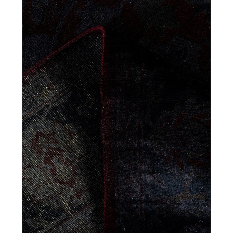 Overdyed One-of-a-Kind Hand-Knotted Area Rug - Red - 4' 2" x 6' 1"
