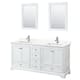 Option White / Giotto Quartz Top / Polished Chrome