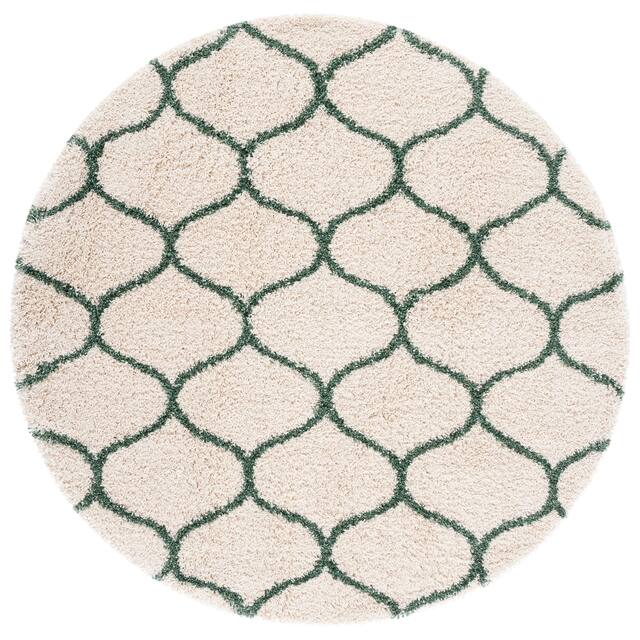 SAFAVIEH Hudson Shag Ogee Trellis 2-inch Thick Area Rug