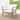 Sunnydaze Bodie Acacia Armchair with Cushions - Club Chair for Patio - Bone White Cushions