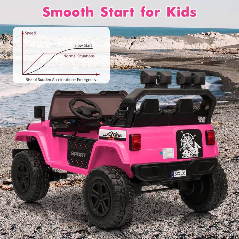 24V 2 Seater Electric Ride On Car for Kids with Remote Control