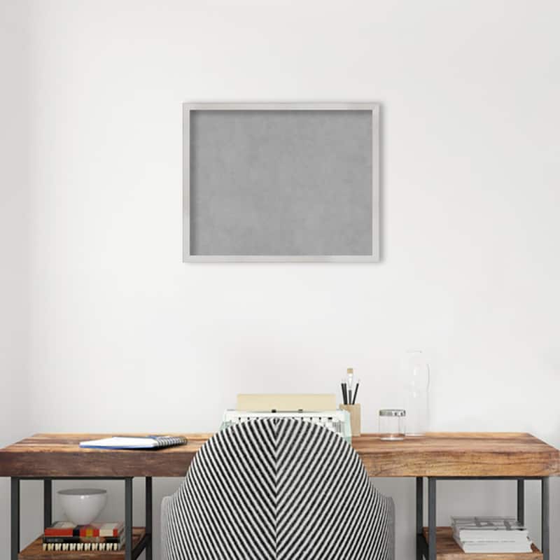 Amanti Art Svelte Silver Framed Magnetic Board