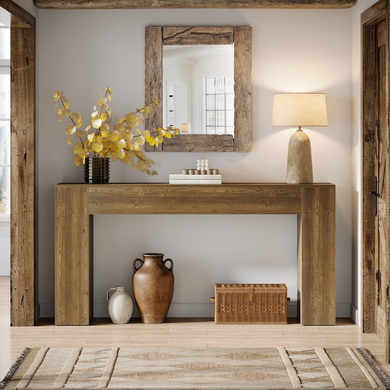 63 Inches Narrow Console Table for Entryway