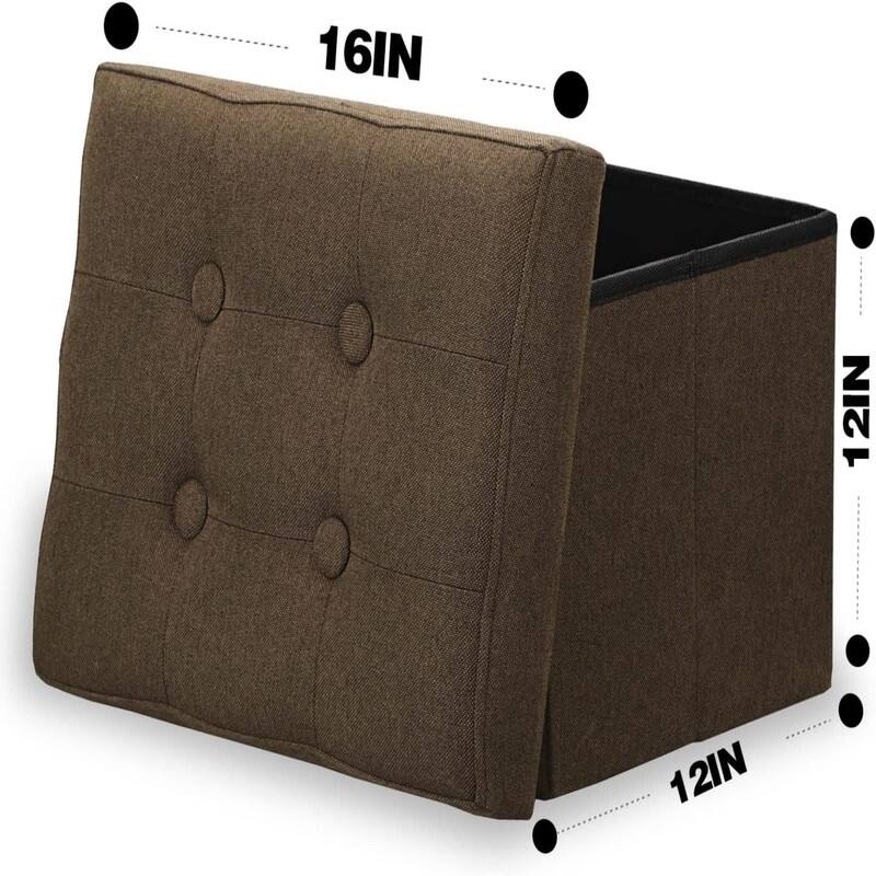 Small Storage Ottoman Stool Foot Rest