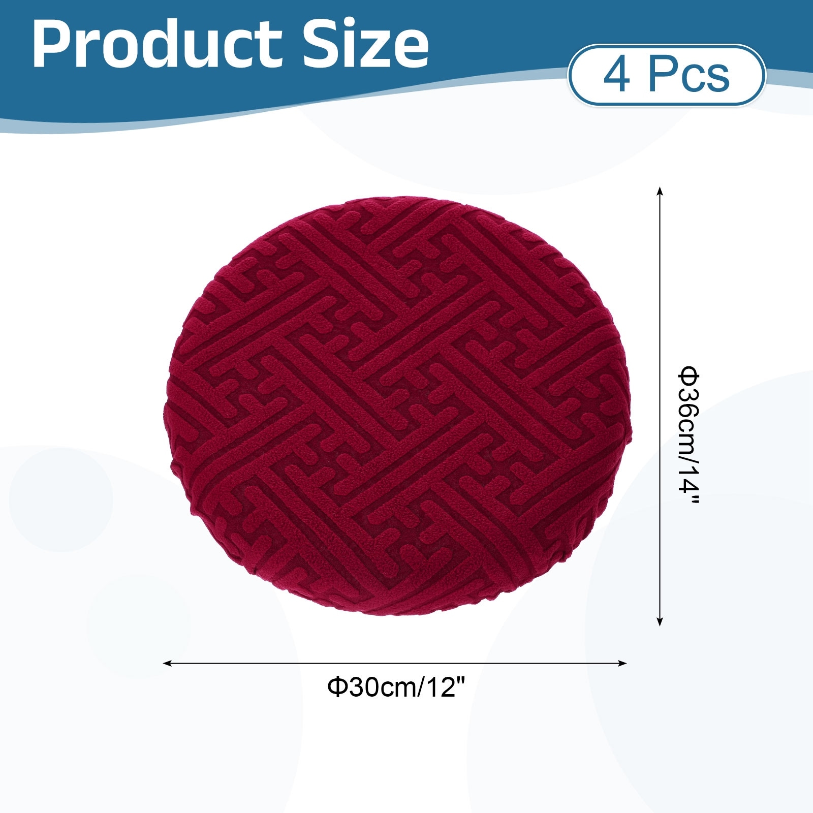 Bar Stool Covers Round, Soft Elastic Circle Stool Seat Cushion Slipcover for Home Hotel Bar Restaurant