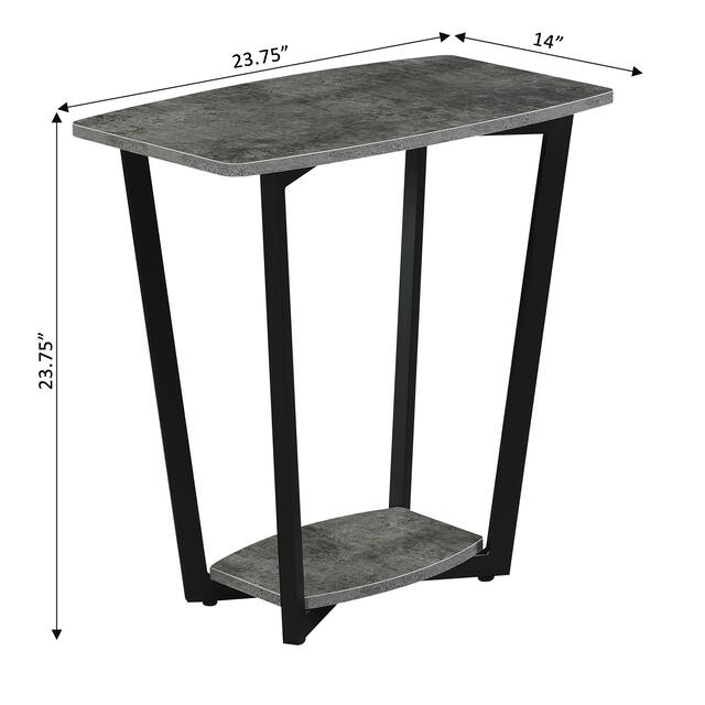 Porch & Den Clouet Modern End Table with Shelf
