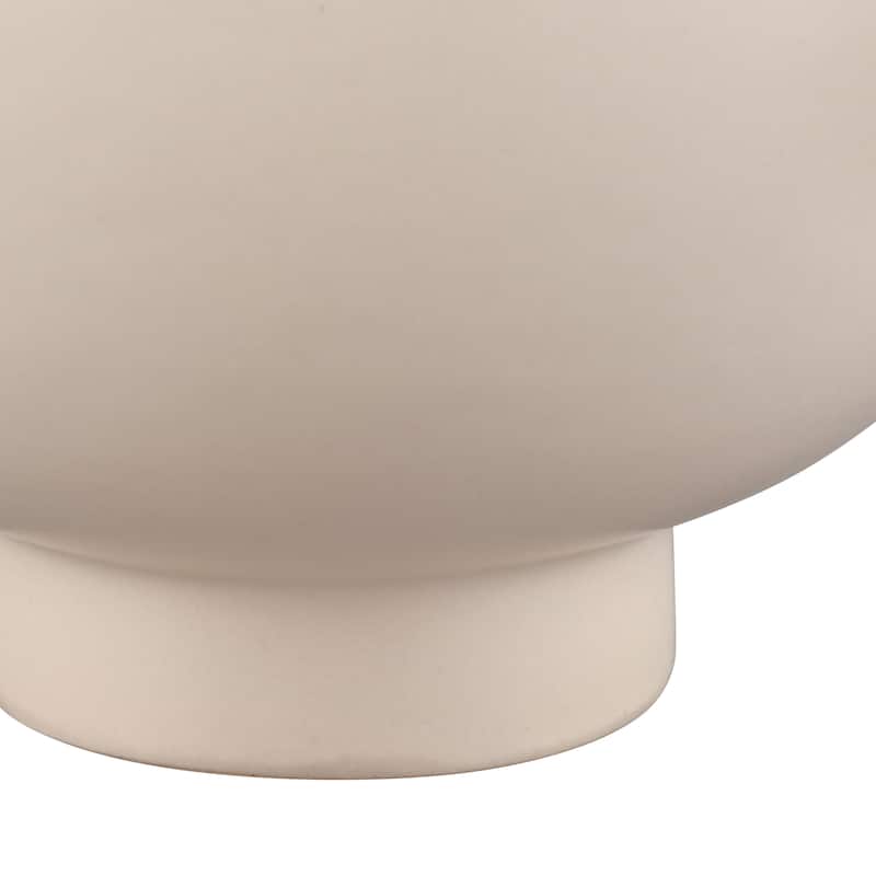 Elk Home Arcas Cream Earthenware 5.5 Inch Wide Vase