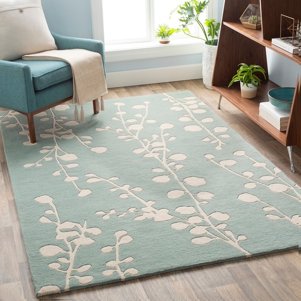 slide 2 of 14, Artistic Weavers Anneliese Handmade Floral Wool Area Rug 12' x 15' - Mint