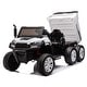 preview thumbnail 1 of 98, 24V 2-Seat Ride-On Truck with Dump Bed & 3-Point Safety Harness White