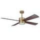 preview thumbnail 22 of 39, 52" Black/ Distressed Brass Smart Dimmable RGB Ceiling Fan with Remote and App Control