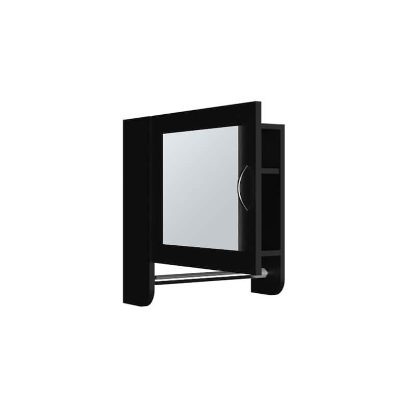 Bathroom Medicine Cabinet with Mirrored Door, Space-Saving Wall-Mounted Design, 2 Shelves for Storage