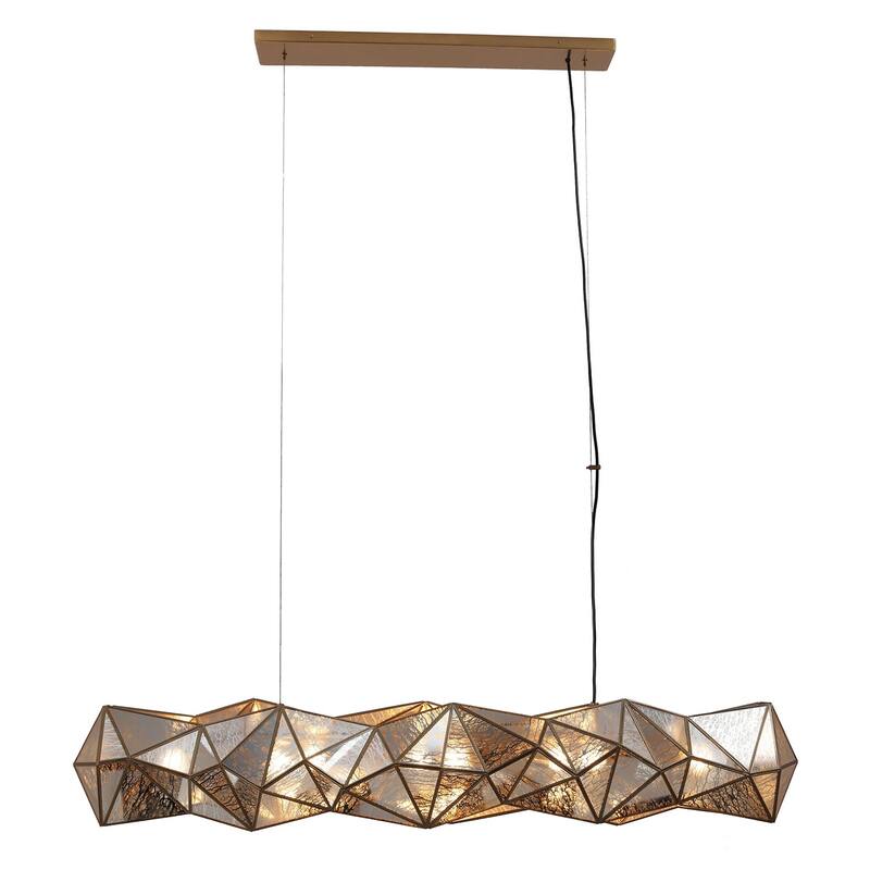 Metropolitan N1697 Geo-Gem 6 Light 62" Wide Linear Chandelier