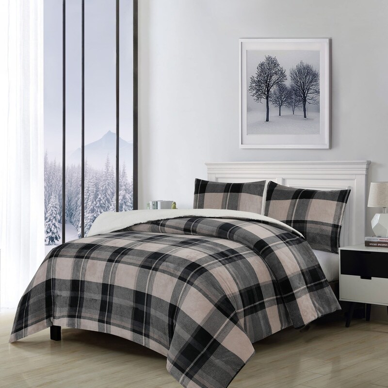 Flannel sherpa 2025 comforter