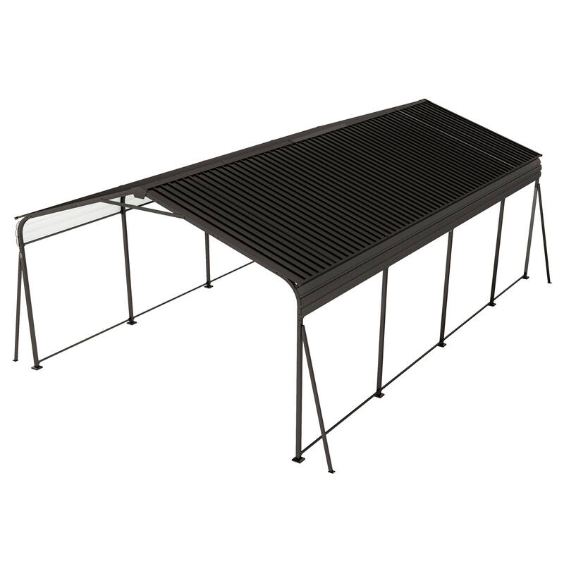 Outdoor Heavy Duty Metal Storage Canopy with Galvanized Steel Frame