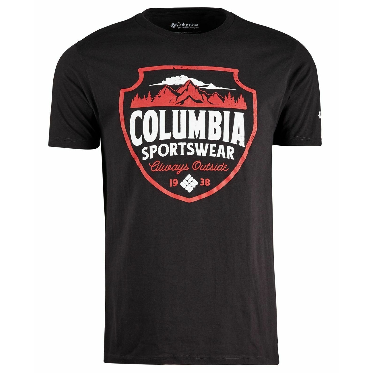 Columbia T Shirt Black Sportswear Always Outside Graphic T Shirt Size Large