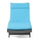 preview thumbnail 120 of 187, Salem Outdoor Wicker Adjustable Chaise Lounge with Cushion by Christopher Knight Home