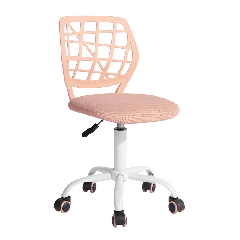 HomyLin Armless Home Office Task Chair Kids Desk Chair Mid-Back