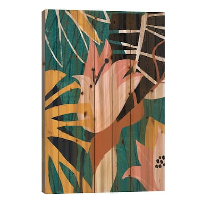 Lily Lagoon II Print On Wood by June Erica Vess - Multi-Color