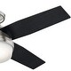 preview thumbnail 4 of 21, Hunter 44" Dempsey Flush Mount Ceiling Fan with LED Light, Handheld Remote - Modern, Contemporary, Transitional, Industrial