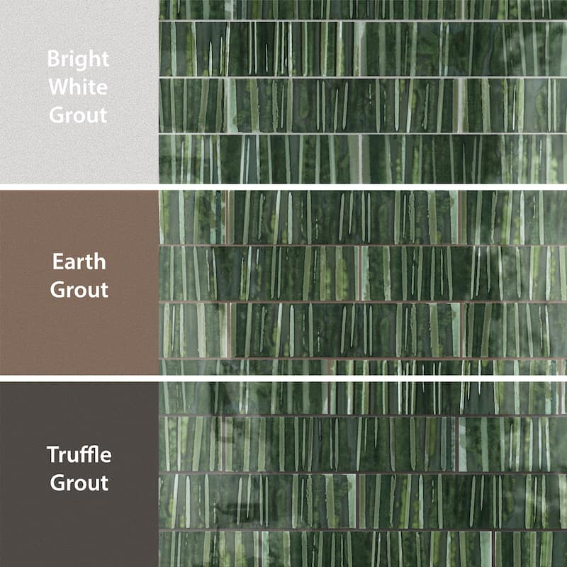 Merola Tile Joliet Prisma Jade 3" x 12" Fluted Ceramic Wall Tile