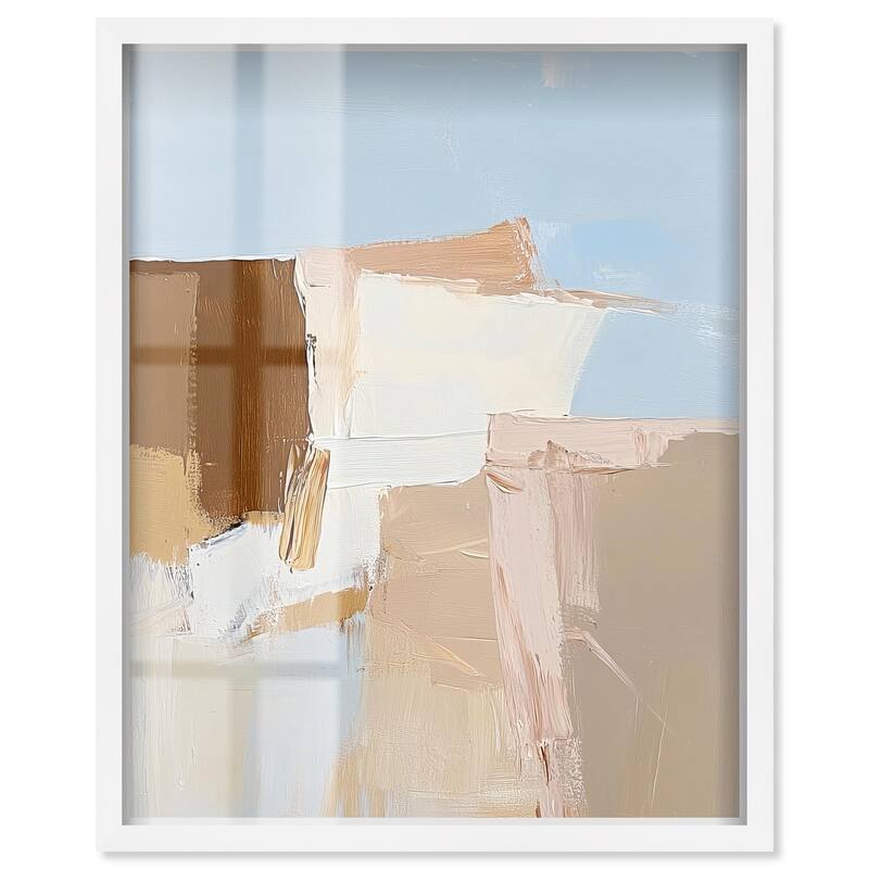 Earth and Ether Shadowbox by Art Remedy - White - 24" x 30"
